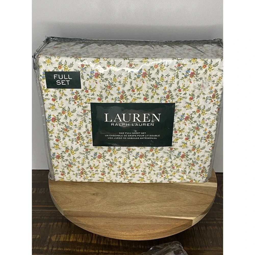 Ralph Lauren FULL Sheet Set Extra Deep French Country Calico Cottage Core NEW